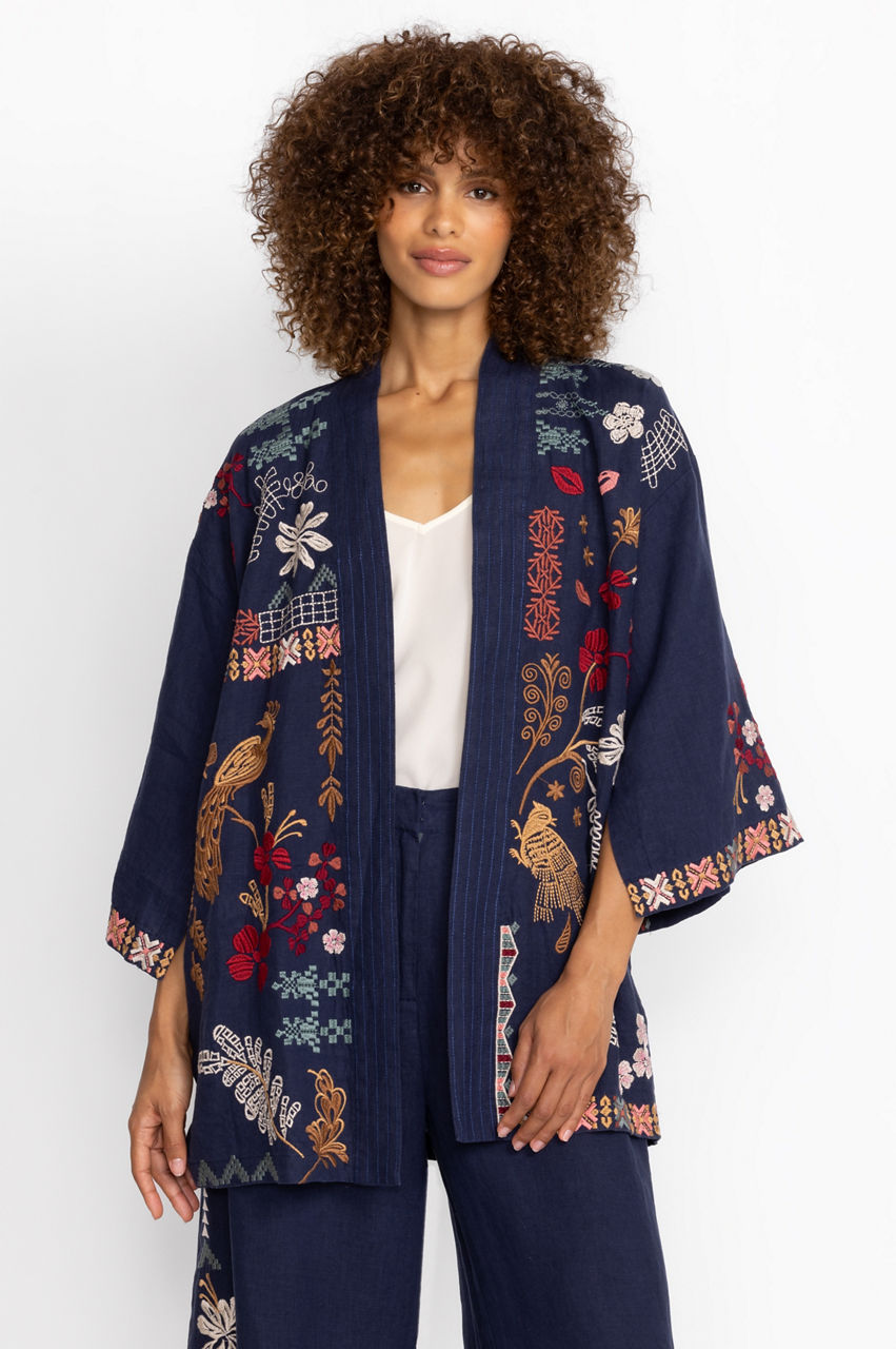 Dusters Boho Kimonos - Was Kimonos Silk Johnny & | Women\'s