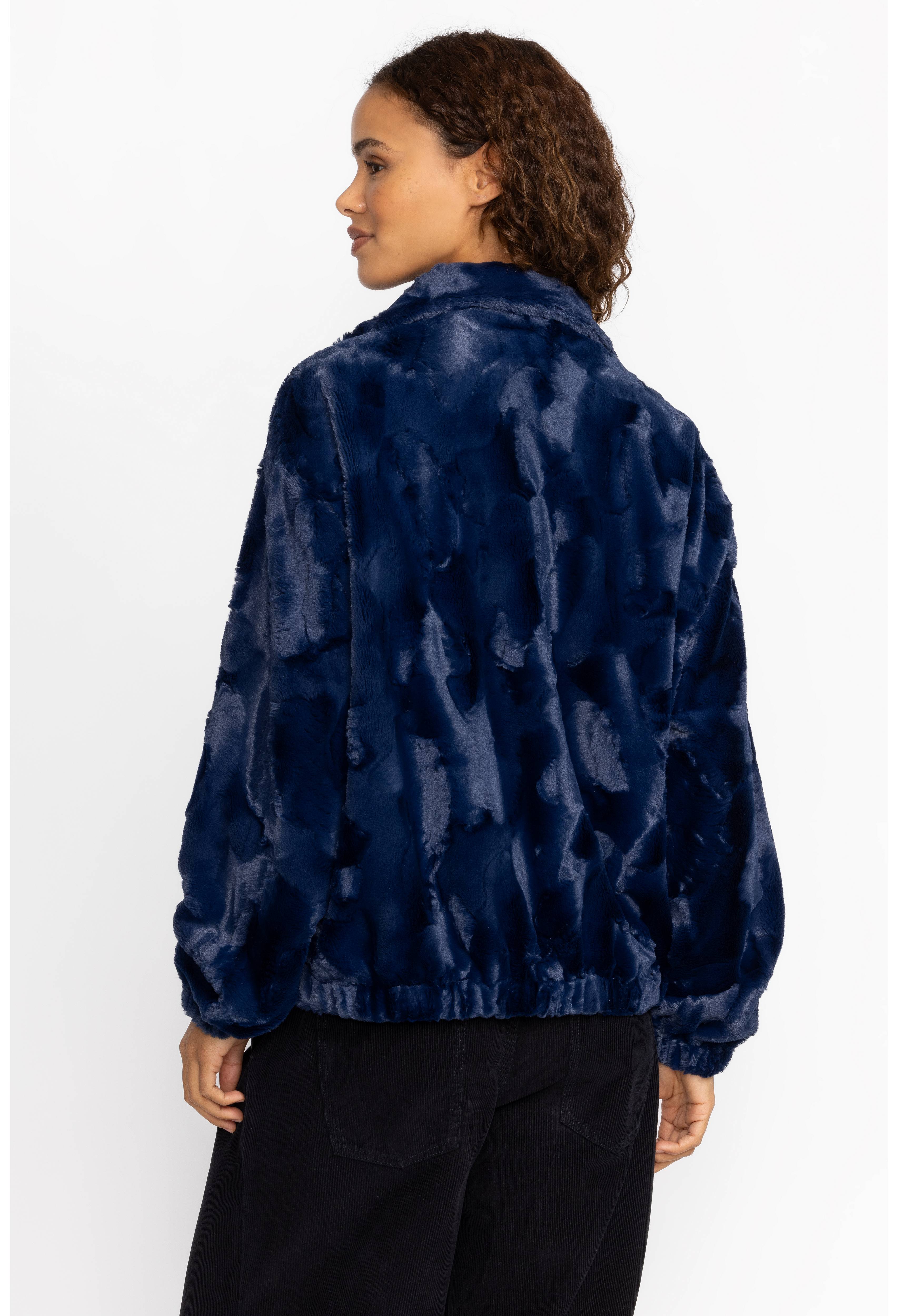 MIDNIGHT FAUX FUR BOMBER, , large image number 5