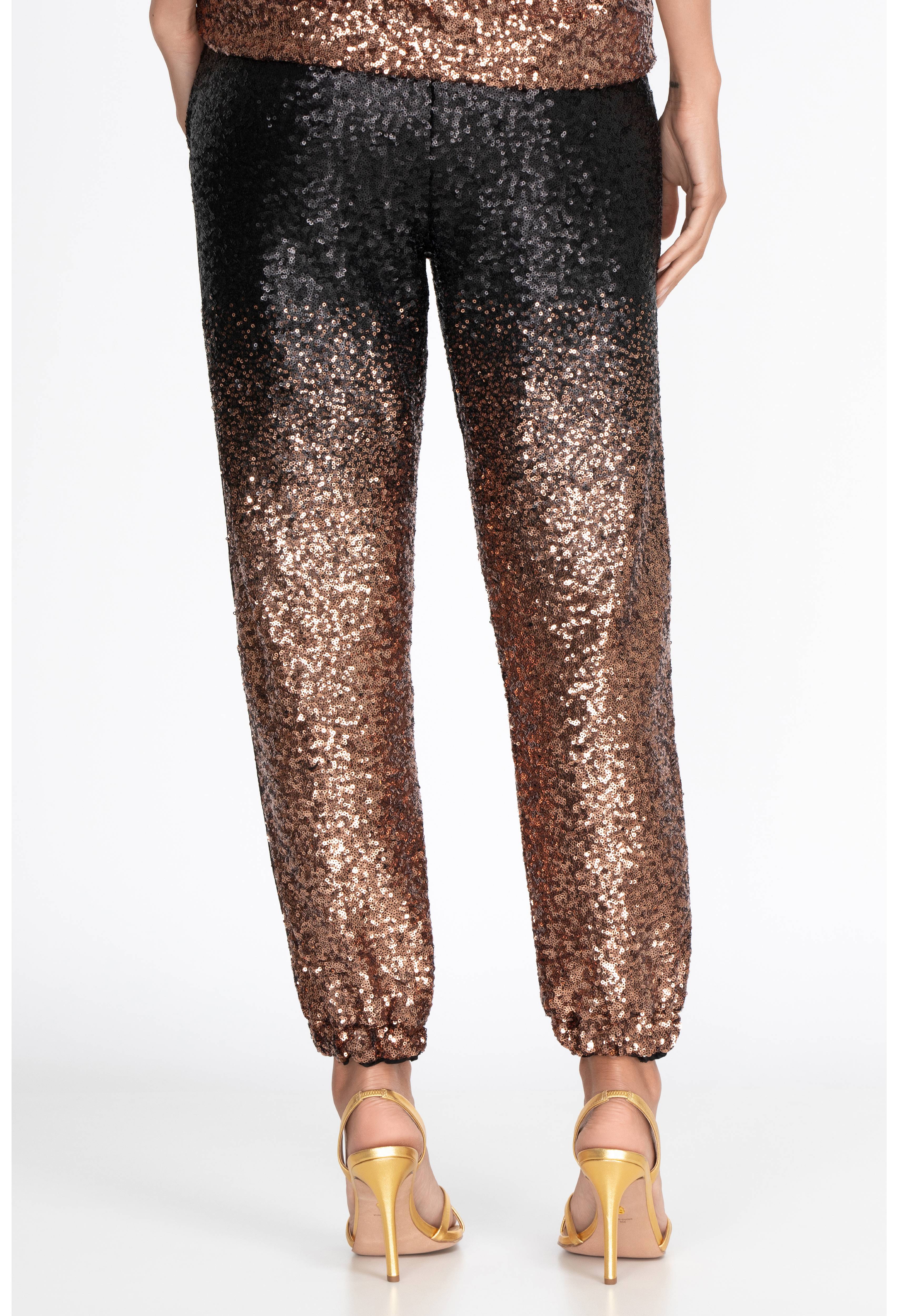 Sequin Gold Jett Jogger, , large image number 4