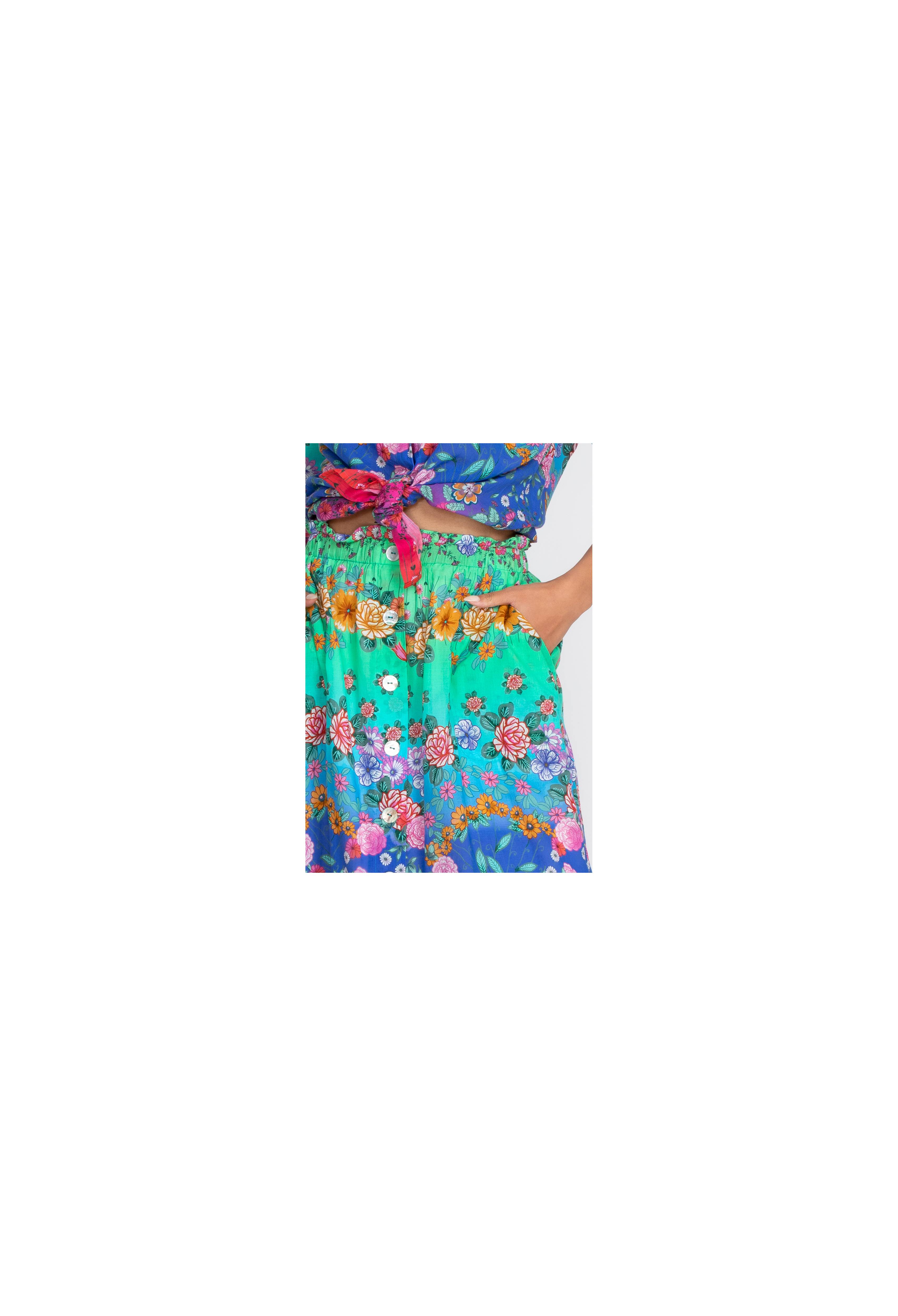 Rainbow Field Paperbag Skirt, , large image number 3