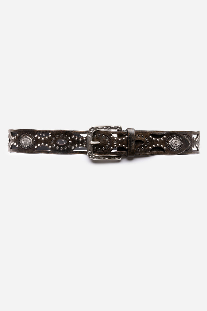 Perno Italian Leather Laser Cut Belt
