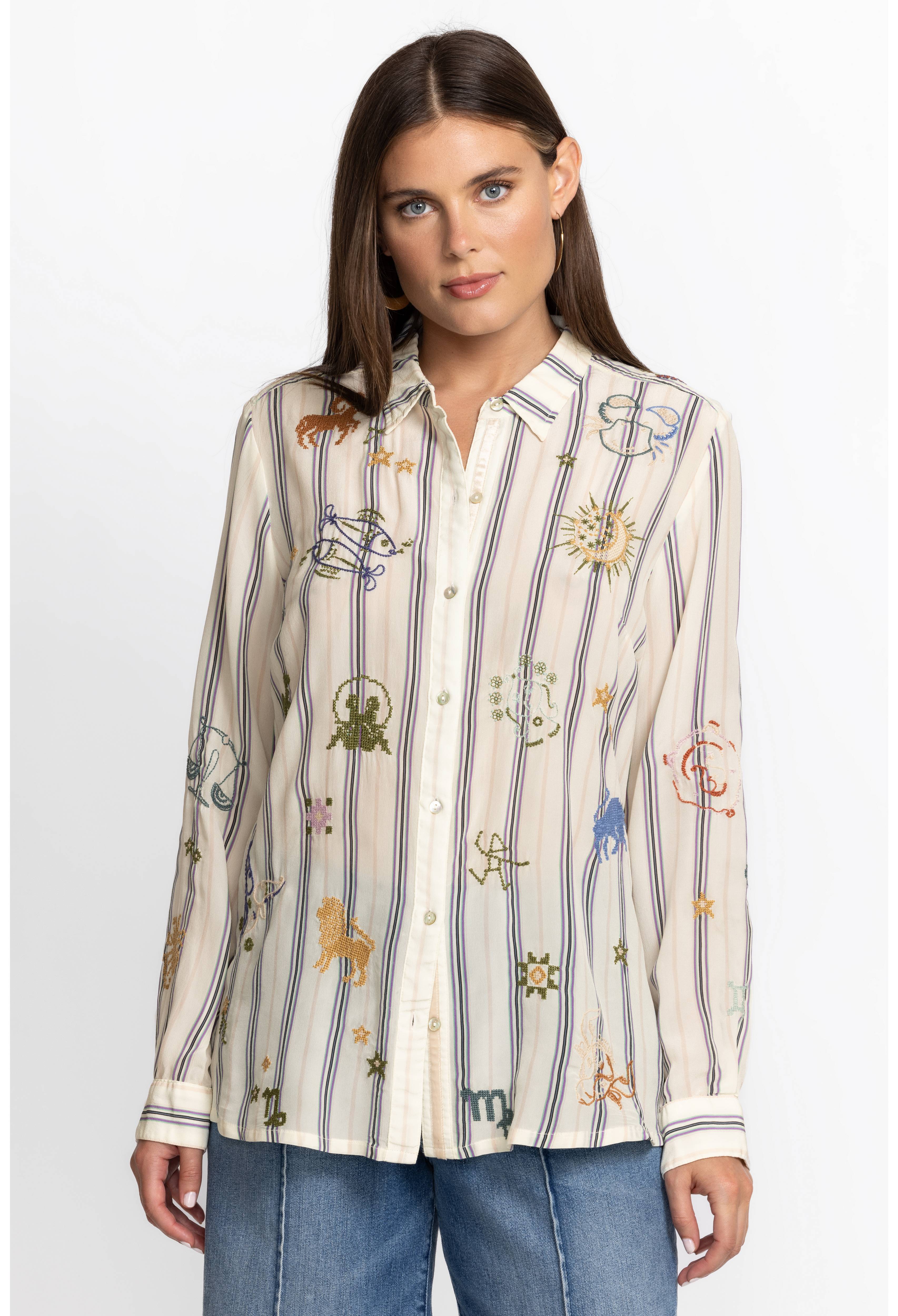 Ariana Button Back Shirt, , large image number 3