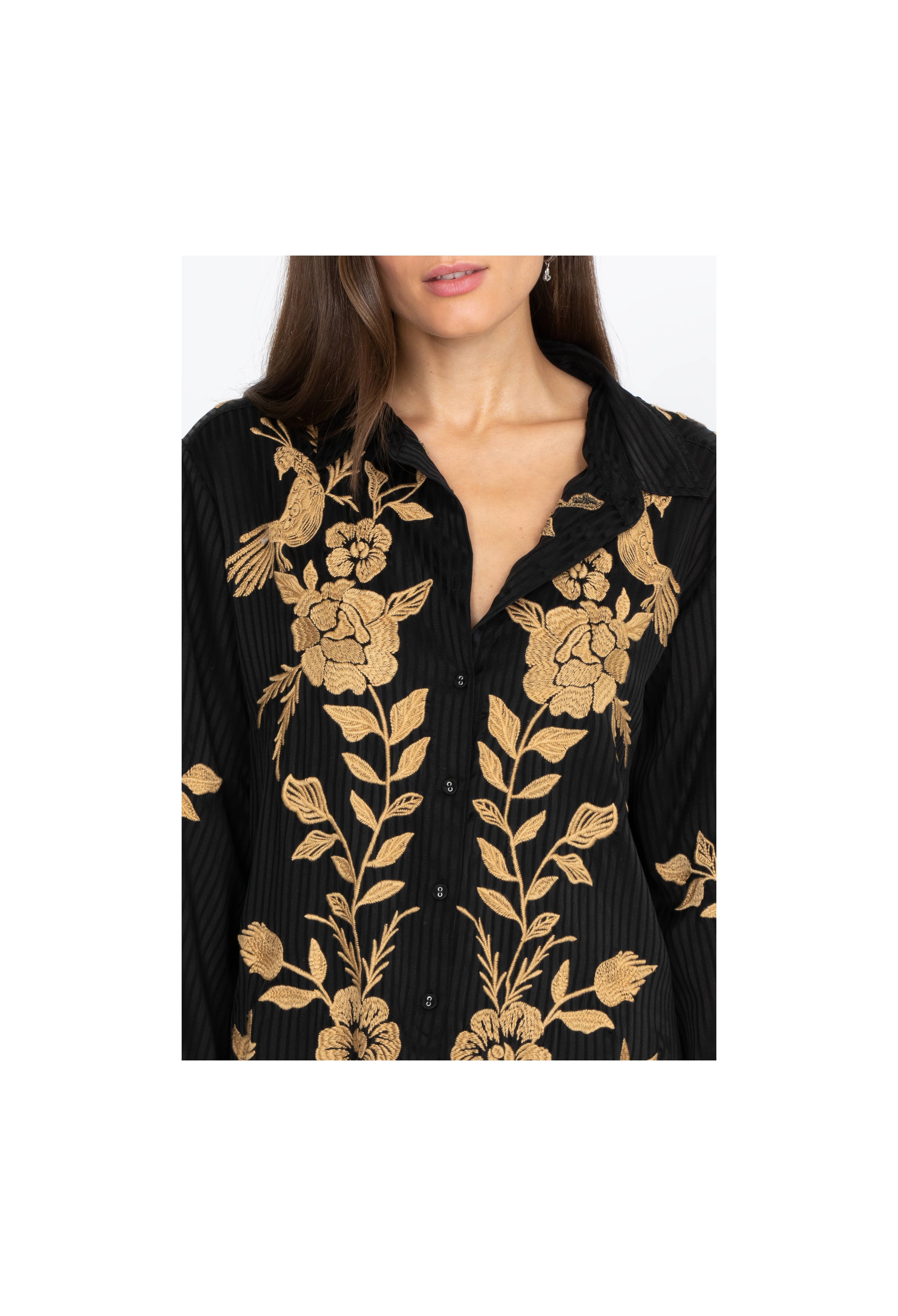 Martina Kimono Sleeve Oversized Shirt, , large image number 5