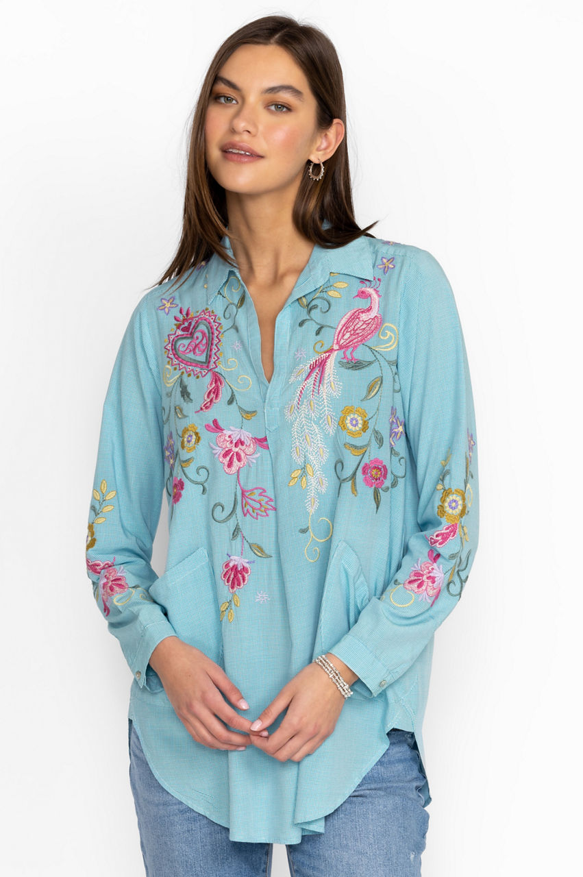 Rosée – Embroidered Women's tunic. - WASATAN