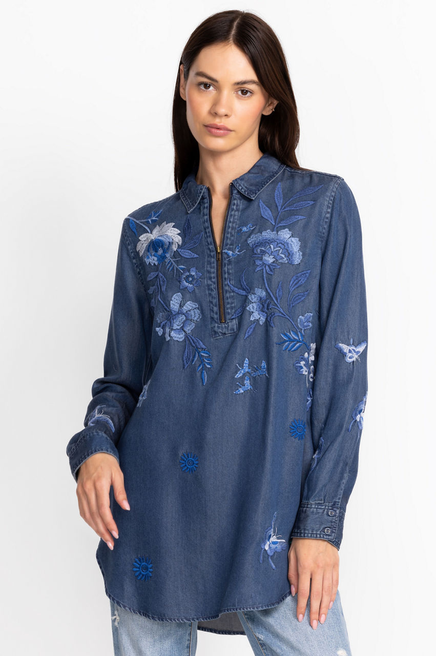 Rosée – Embroidered Women's tunic. - WASATAN