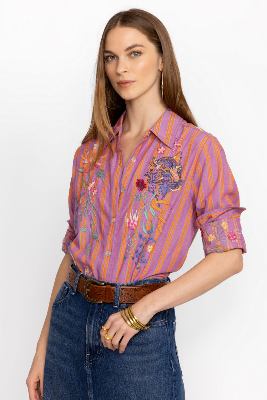 Buy INDALO BUTTON DOWN SHIRT TUNIC | Johnny Was