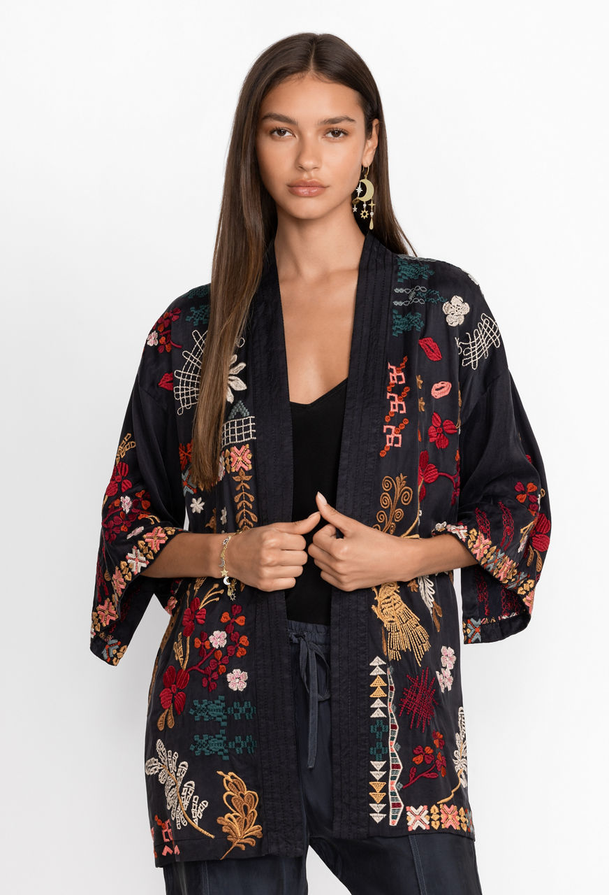 Women\'s Boho Kimonos - Silk & Kimonos Johnny Dusters | Was