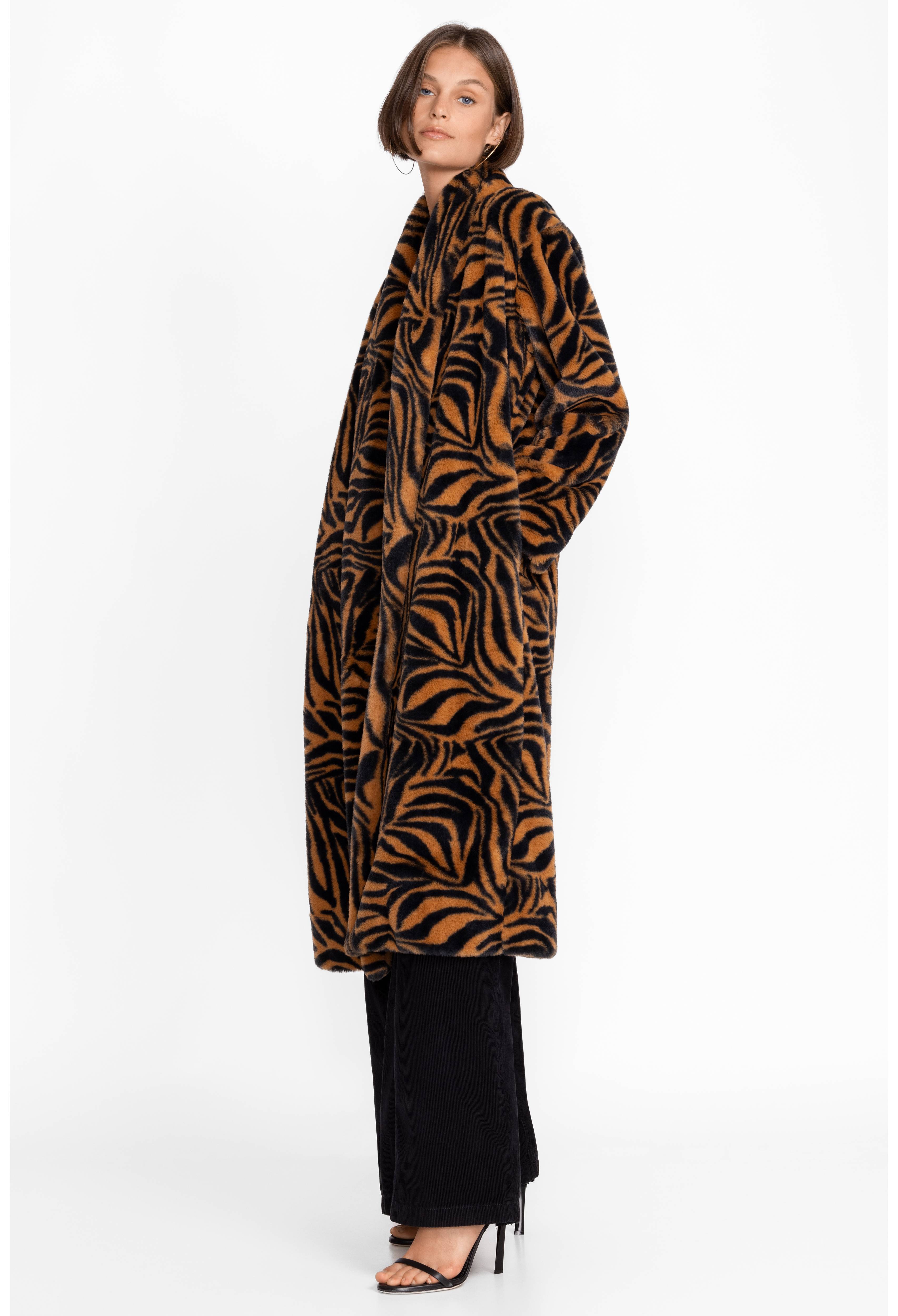 Sonora Faux Fur Long Coat, , large image number 1