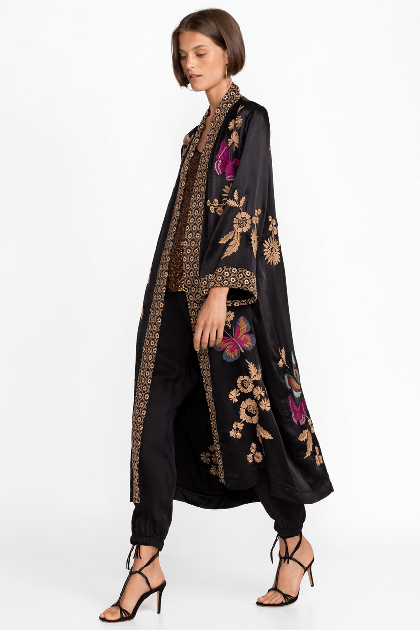 ninamounah - kimono detail coat - トレンチコート